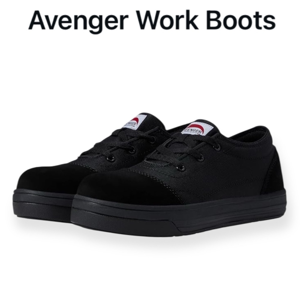 AVENGER WORK BOOTS BLADE BLACK 3 EYE CARBON SAFETY TOE MENS SNEAKERS